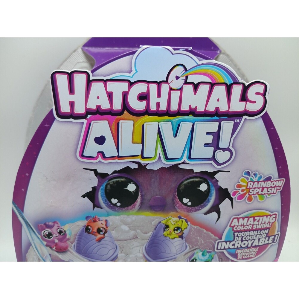 Hatchimals Alive Rainbow Hatchery w/ 6 Mini Figs in Color Reveal Eggs & Accs